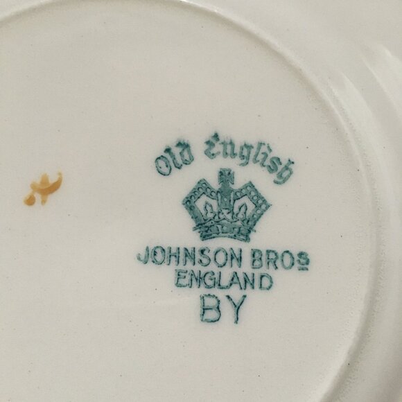 Vintage Old Staffordshire Johnson Bros England MARLOW Dessert Plate #2 - Picture 5 of 6